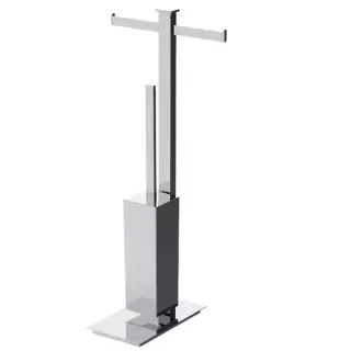 Colombo Units Стойка с аксессуарами 83см, туалетный ёршик, держатель для т/б., цвет: хром