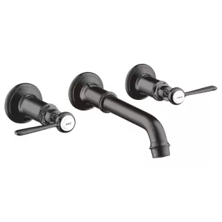 Axor Montreux Смеситель для раковины, встраиваемый, излив: 22.5см., ручка: рычаг, цвет: шлифованный черный хром