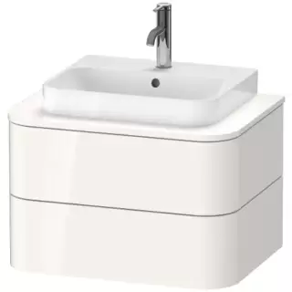 Duravit Happy D.2 Plus Тумба подвесная 65x55х40.8см, с раковиной и 2 ящиками, цвет: белый глянцевый