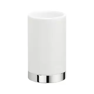 Colombo Nordic Стакан настольный, цвет: хром/белый