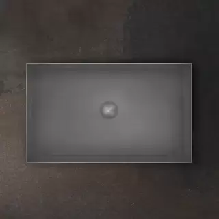 Gessi 316 Раковина 60x35 см, без отв., для установки на столешницу, без перелива, нержавеющая сталь, цвет: Steel Brushed