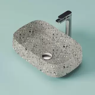 Artceram Cognac Раковина 56x41 см, без отв., накладная, цвет: dark terrazzo