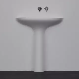 Antonio Lupi Calice Раковина 48х90 см, без отв., цвет: белый