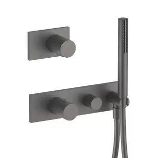 Fantini Milano Встраиваемый смеситель для душа, термостатический, цвет: Matt Gun Metal PVD