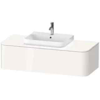 Duravit Happy D.2 Plus Тумба подвесная 130x55х35.4см, с раковиной и 1 ящиком, цвет: белый глянцевый