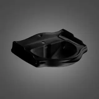 Kerasan Retro 73 Раковина 73х54 см, 1 отв., цвет: черный глянцевый