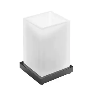 Colombo Look Стакан настольный, цвет: PVD графит полированный/матовое стекло