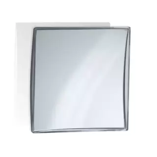 Decor Walther SPT 41/V Косметическое зеркало 15.5x15.5см, подвесное, с присосом, увел. 7x, акрил, цвет: прозрачный