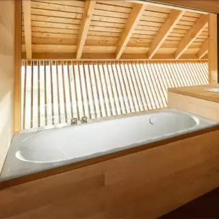 Bette Comodo Ванна встраиваемая, 190х90х45см.. с шумоизоляцией, BetteGlasur&reg; Plus, область ног ванны справа, перелив сзади, цвет: белый