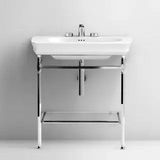 Artceram CIVITAS Структура металлическая 68х49.6см Quadra, полка стекло, напольная, цвет: хром