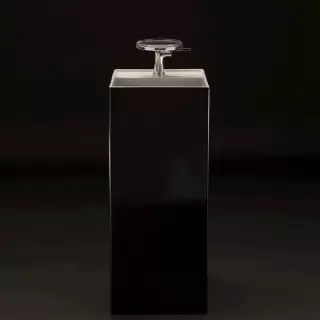 Laufen Kartell Раковина 37.5х43.5х90 см, 1 отв., напольная, без перелива, цвет: черный