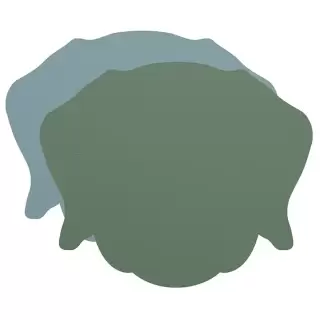 ADJ Костер детский Dog, 12x12 см., цвет: небесный/эвкалипт