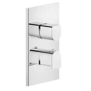 Gessi Rilievo Встраиваемый смеситель для душа, термостатический, на 1 источник, внешняя часть, цвет: хром