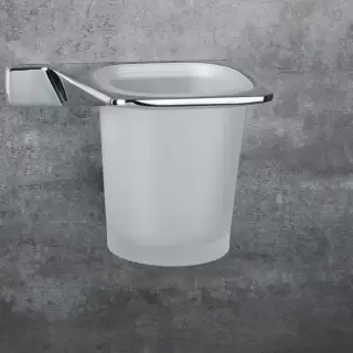 Colombo Alize Стакан подвесной, DX, цвет: хром/матовое стекло