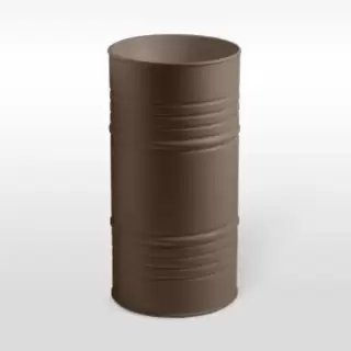 Kerasan Artwork Раковина 45х90 см, без отв., свободностоящая "BARREL", слив в стену, цвет: Bruno matt