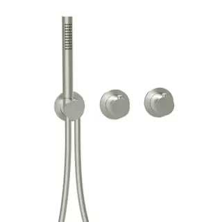 Almar Смеситель для душа, встраиваемый, с ручным душем, на 2-3 источника, цвет: Nichel Brushed