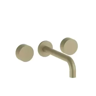 Fantini AF/21 Смеситель из стены для раковины (Наружная часть), цвет: Matt British Gold PVD