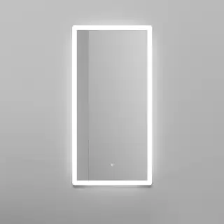 Salini Armonia Зеркало для ванны 45х90х2.5см., фоновая и фронтальная подсветка 3в1, сенсорный выключатель, крепления, без подогрева