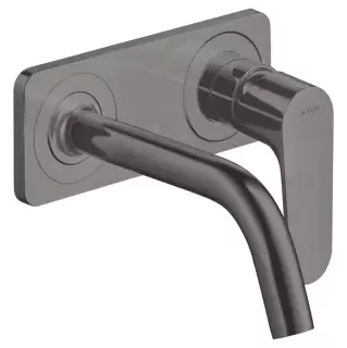 Axor Citterio M Смеситель для раковины, встраиваемый, однорычажный, донным клапаном, внешняя часть, цвет: черный хром