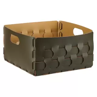 ADJ Корзинка Dubai, 35x35xH20 см., цвет: оливковый/горчичный