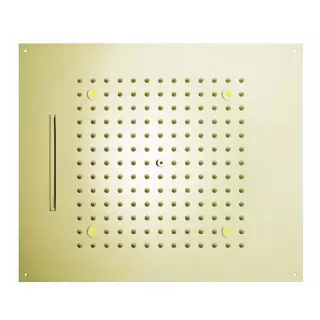 BOSSINI DREAM/2 Верхний душ 570 x 470 мм, с 4 LED RGB, 2 режима (дождь, каскад), блок питания/управления, Cromoterapia, цвет: золото