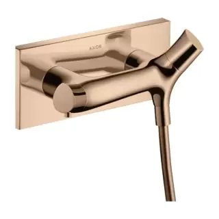 Axor Starck Organic Смеситель для душа, термостатический, настенный, цвет: полированное красное золото