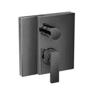 Axor Edge Смеситель для ванны, встраиваемый, алмазная огранка, внешняя часть, цвет: черный