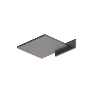 Fantini AK/25 Верхний душ с функцией водопада, настенный, латунь, цвет: Matt Gun Metal PVD