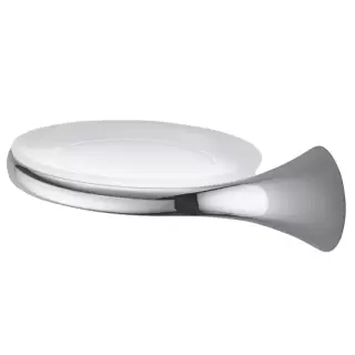 Colombo Link Мыльница подвесная, SX, цвет: хром/матовое стекло