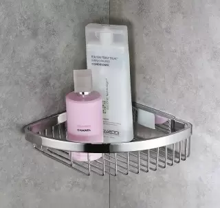 Colombo Angolari Полка для ванной 19х16x6см, угловая, цвет: хром