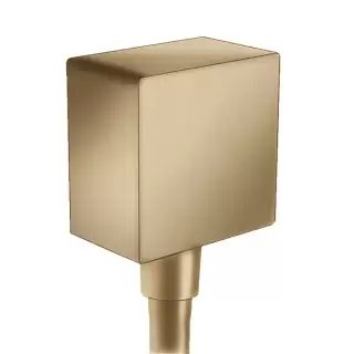 Hansgrohe FixFit Вывод воды для ручного душа с клапаном, цвет: шлифованная бронза