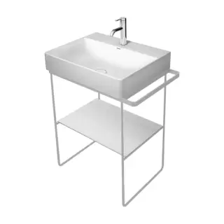 Duravit DuraSquare Консоль металлическая напольная с раковиной 50x47см, с полотенцедержателем, цвет: хром