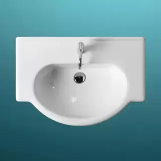 SIMAS Top e lavabi d'arredo Раковина-консоль 78 см, 1 отв., цвет: белый