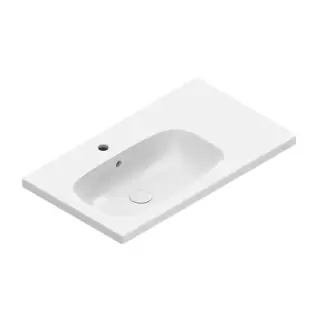 Catalano Alvea Раковина 80x46см чаша слева, с 1 отв., цвет: белый глянцевый