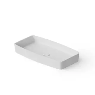 Dea Design Washbasins Раковина 68х36х9.5см., накладная, без отв., Solid Surface, цвет: White №18