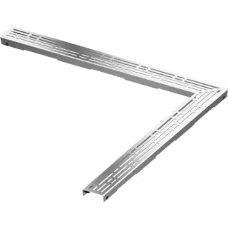 TECEdrainlinе Решетка угловая "basic", 1200х1200 мм, нерж. сталь, полированная