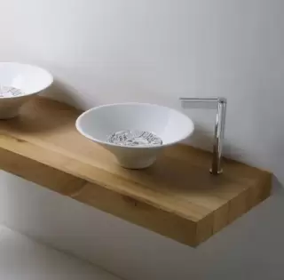 Kerasan Deco Cocktail Раковина 45x16 см, без отв., цвет: белый