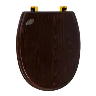 SIMAS Arcade Сиденье для унитаза, микролифт, цвет: дерево/золото