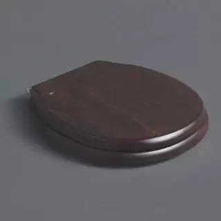 SIMAS Londra Сиденье для подвесного унитаза, дерево, цвет орех, петли - хром