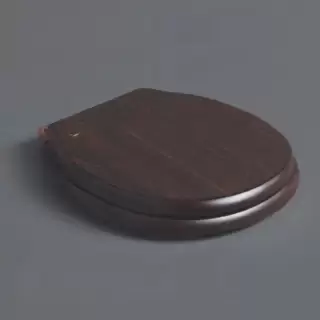 SIMAS Londra Сиденье для напольного унитаза, микролифт, цвет: орех/бронза