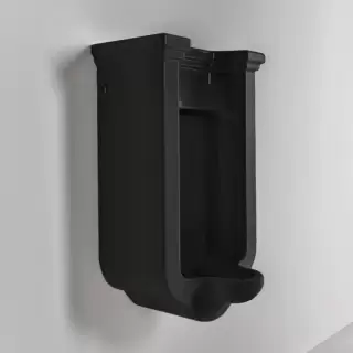 Kerasan Waldorf Писсуар подвесной с сифоном и комплектом крепежей, цвет: черный