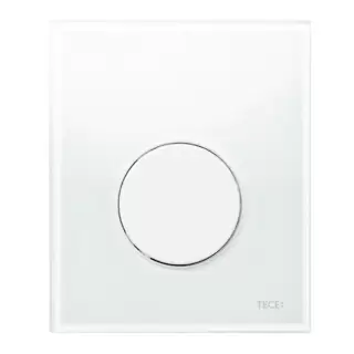 TECE TECEloop Панель смыва для писсуара, стекло белое, цвет: белый