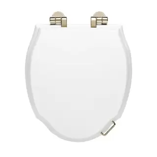 Devon&Devon Westminster Сиденье для унитаза из мдф, цвет: белый/золото светлое