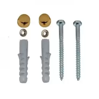 KERASAN Крепление вертикальное для напольных унитазов/биде, цвет золото