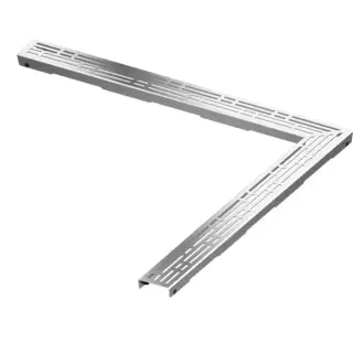 TECE Решетка "basic" , 900х900 мм, угловая, нержавеющая сталь, полированная