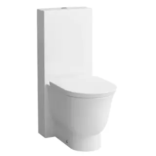 Laufen New Classic Унитаз моноблок безободковый 70х37х44см, выпуск универсальный, цвет: белый