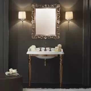 TW King структура металлическая91x56xh85см, с раковиной на 1 отв., материал: латунь, напольная, цвет: бронза