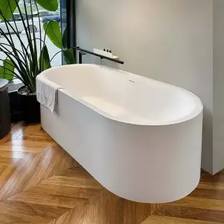 Salini Perla Ванна отдельностоящая 170x80см, материал S-Sense, цвет: белый глянцевый