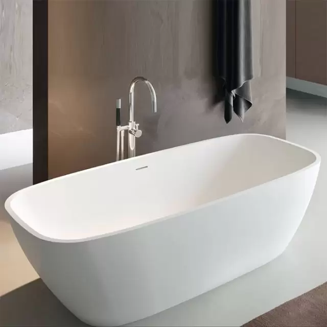 Gruppo Treesse Brio Ванна отдельностоящая 170х72х56 см из искусственного камня, цвет: белый матовый