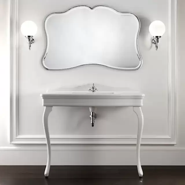 Devon&Devon Colette Декоративная структура 109х37см., с раковиной с 1отв. под смеситель , напольный, цвет: белая керамика